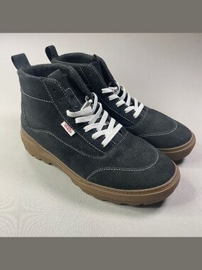 Vans Shoes Womens 7.5 black brown suede leather mte hiking boots outdoor gorp